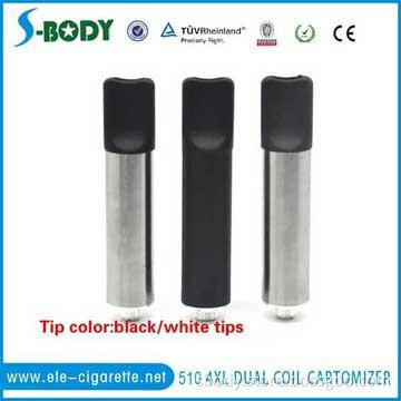 E-cig atomzier 510 dual coils cartomizer 510 4xl cartomizer 4.5ml